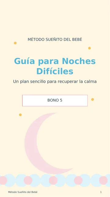 Guía para Noches Difíciles